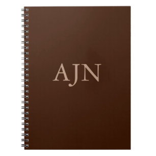 Cahier Journal Classique avec Monogramme Cadeau