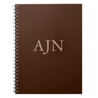 Cahier Journal Classique avec Monogramme Cadeau