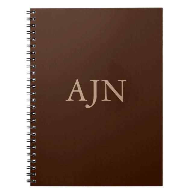 Cahier Journal Classique avec Monogramme Cadeau (Devant)