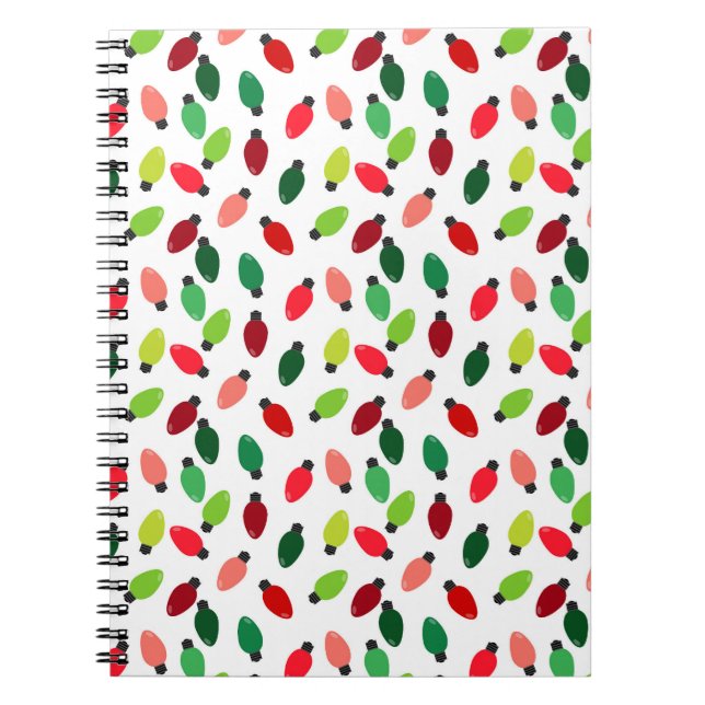 Cahier Journal Couverture Ampoules Guirlandes de S (Devant)