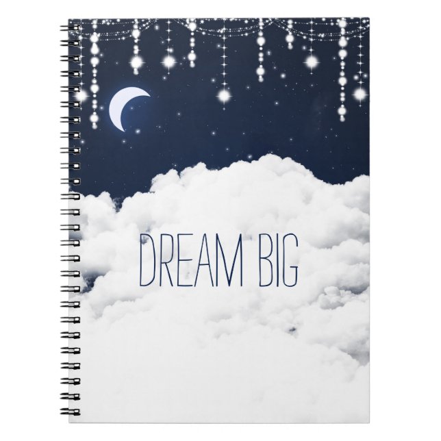 Cahier journal de rêve de ciel nocturne étoilé de  (Devant)