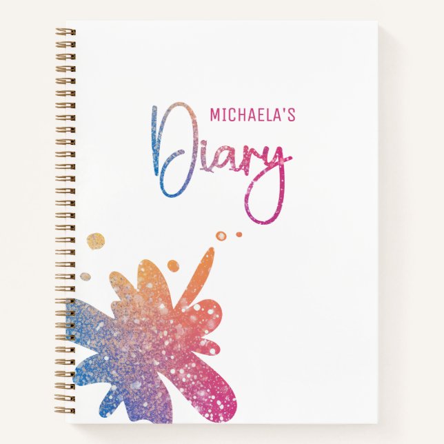 Cahier Journal Enfant Taches Fantaisie (Devant)