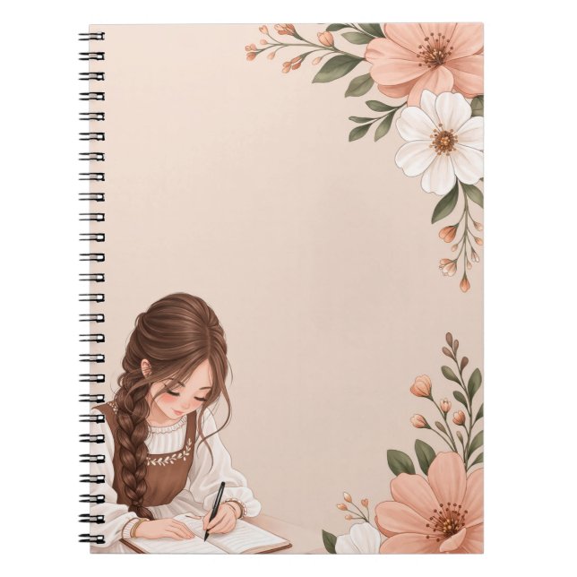 Cahier Journal Intime Fille Esthétique (Devant)