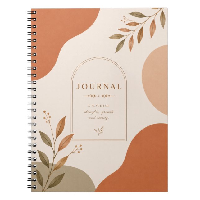 Cahier Journal Minimaliste Neutre |  (Devant)