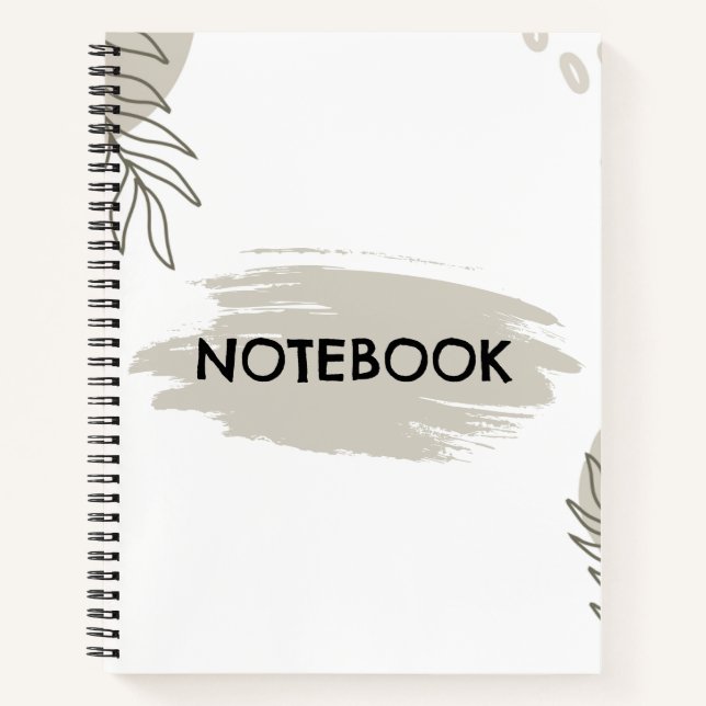 Cahier Journal Neutre Bohème Propre  (Devant)