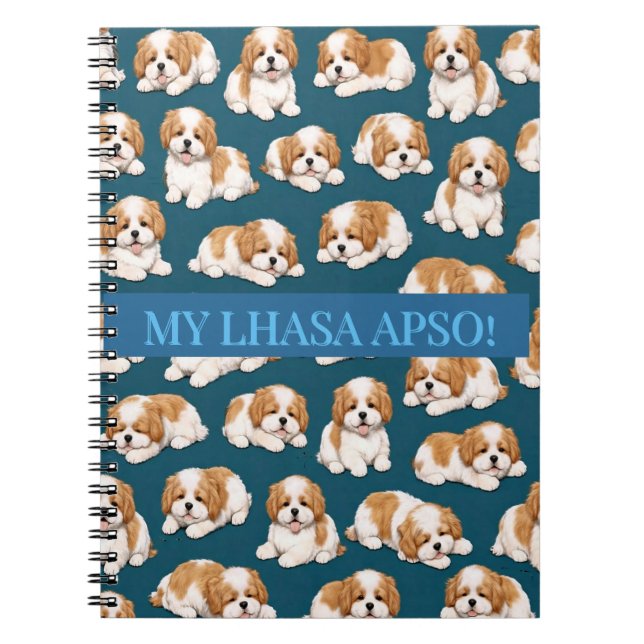 Cahier Journal Puppy Lhasa Apso (Devant)