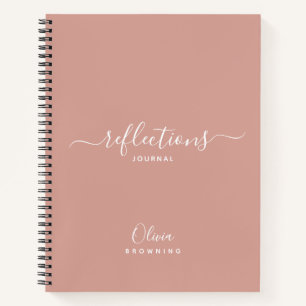 Cahier Journal Reflets Rose Élégant