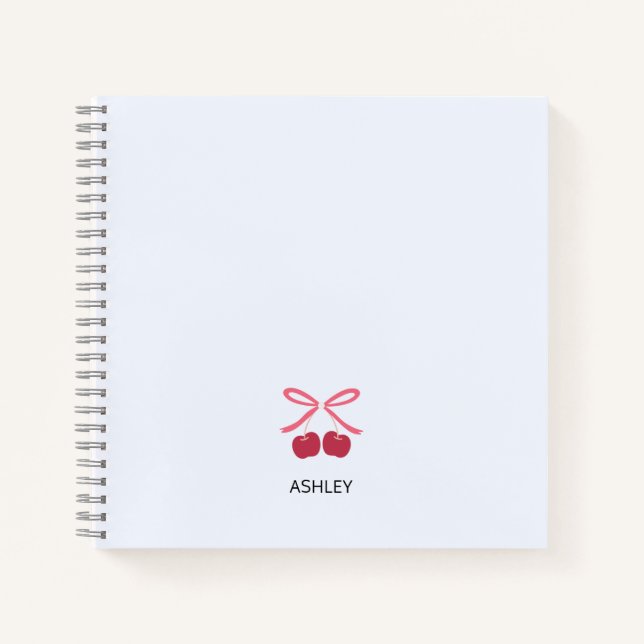 Cahier Journal | Ruban Cerise Mignon (Devant)