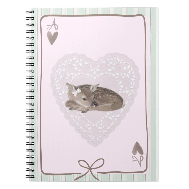Cahier journal spirale cottagecore mignon  (Devant)
