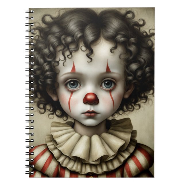 Cahier Journal Style Vintage Petit Clown (Devant)