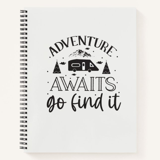 Cahier Journalier Esthétique Noir & Blanc Propre (Devant)