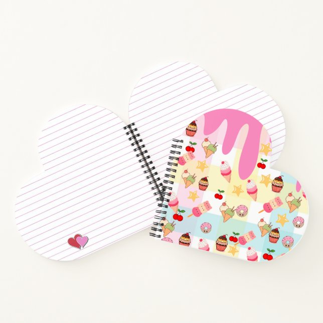 Cahier Kawaii Glace & Goutte (Intérieur)