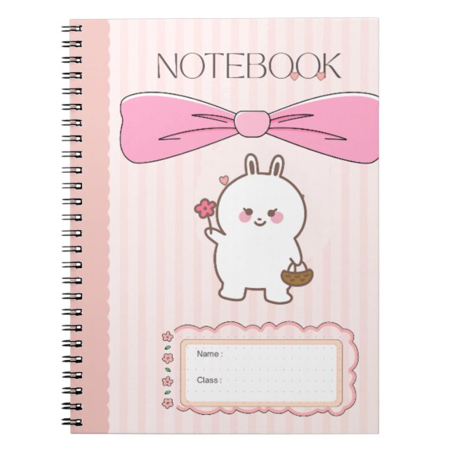  Cahier Kawaii Rose Mignon 🎀💗   (Devant)