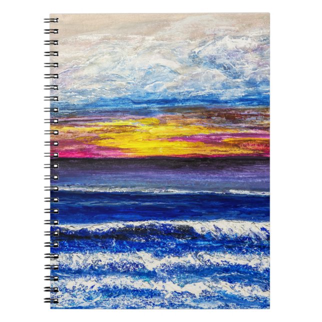 Cahier - Lever de soleil au bord de la mer (Devant)