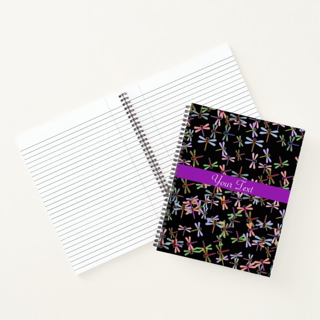 Cahier libellules colorées (Intérieur)