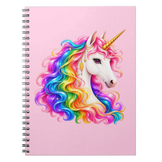 Cahier Licorne Arc-en-ciel