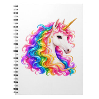 Cahier Licorne Arc-en-ciel