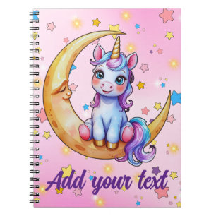 Cahier Licorne Bébé Lune