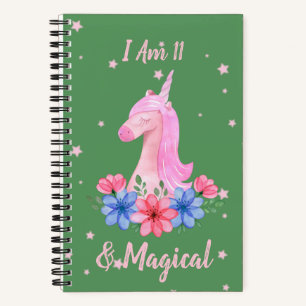 Cahier Licorne Magique 11e Anniversaire Je Suis 11