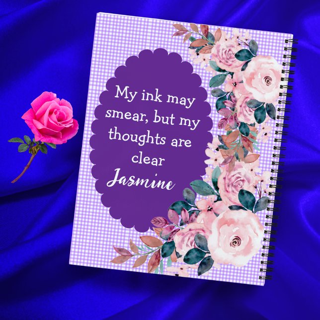 Cahier Lilac Lefty Dessin Floral + Nom de Fille (Créateur téléchargé)