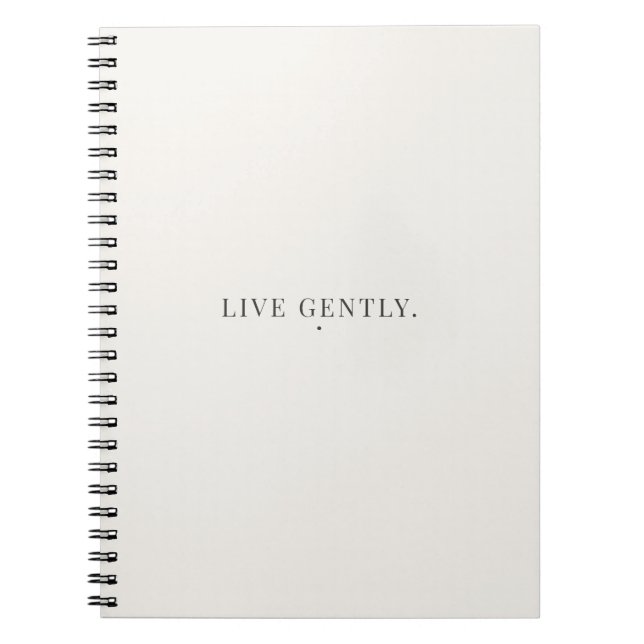 Cahier Live Gently – Journal de style de vie calme (Devant)