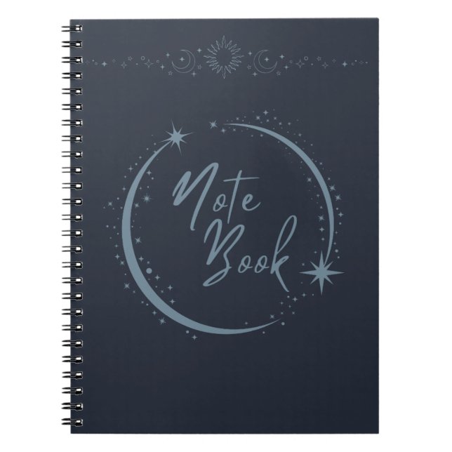 Cahier Lune et Étoiles — Journal Céleste (Devant)