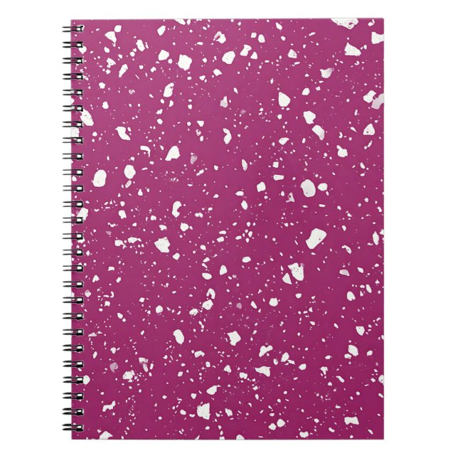 Cahier Marbré framboise (Devant)