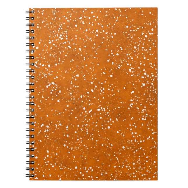 Cahier Marbré Orange Brûlé (Devant)