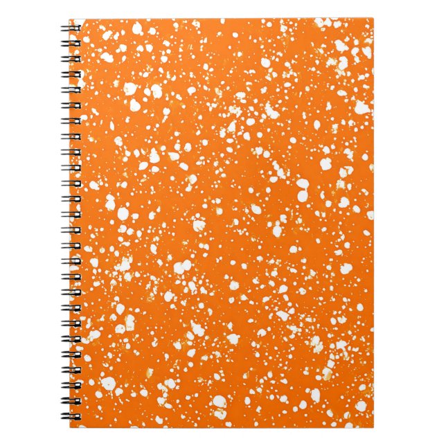 Cahier Marbre Orange Coucher de Soleil (Devant)