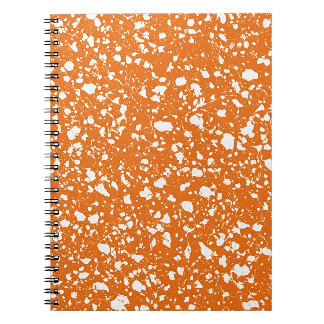 Cahier Marbré Orange Mandarine (Devant)