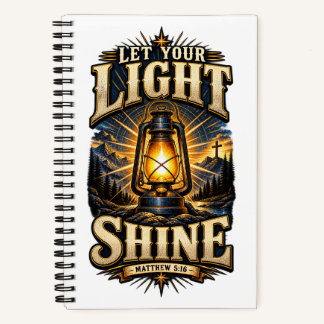 Cahier MATTHIEU 5:16 Laissez Votre Lumière Briller