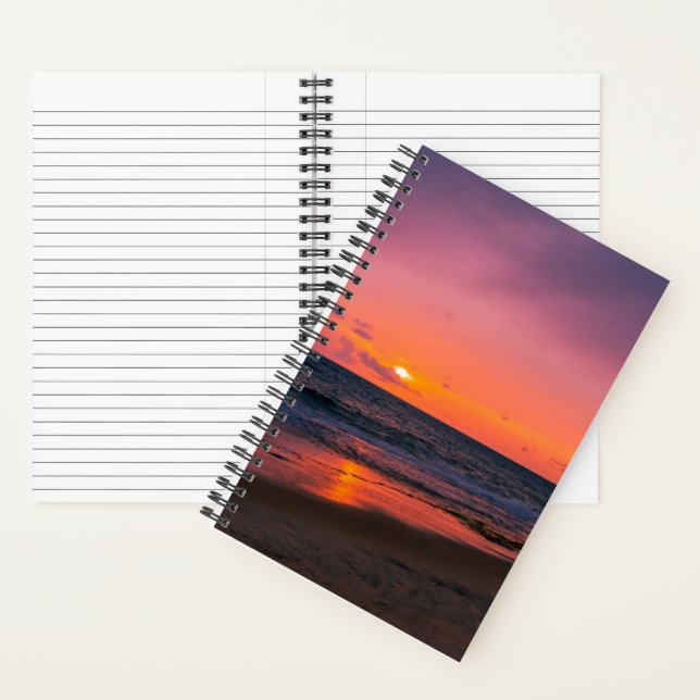Cahier Mer et Coucher de Soleil (À l'intérieur)