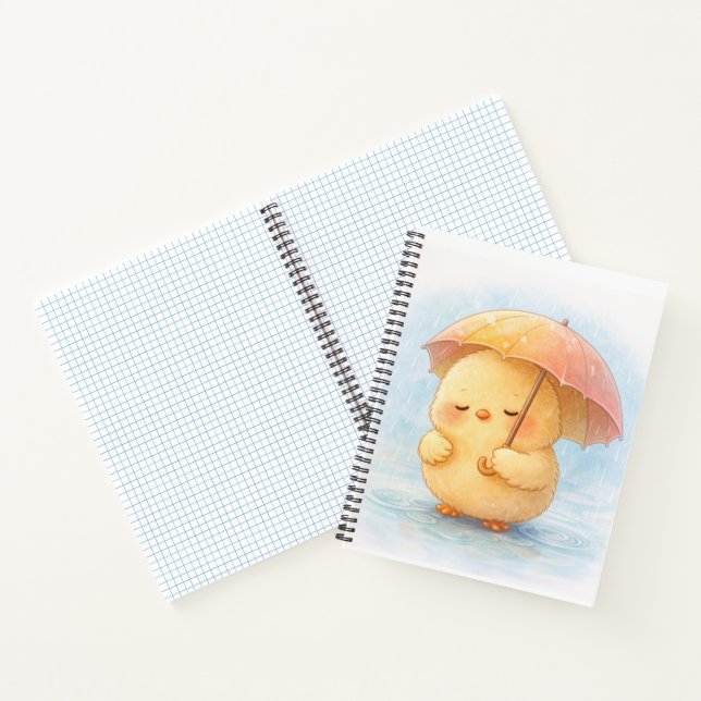 Cahier Mignon Alma Poulet Confortable Jour de Plui (Intérieur)