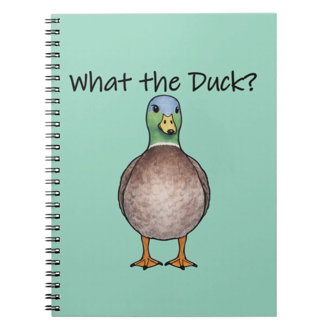 Cahier mignon avec canard (Devant)