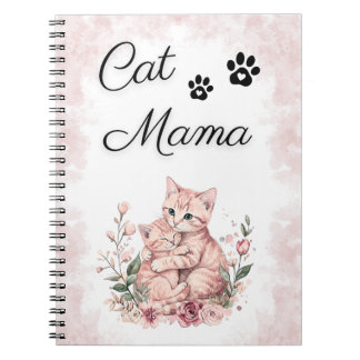 Cahier Mignon Chat Maman Aquarelle Cadeau Pour Ell