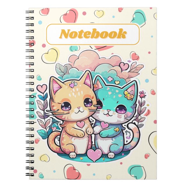 Cahier Mignon Chats Kawaii (Devant)