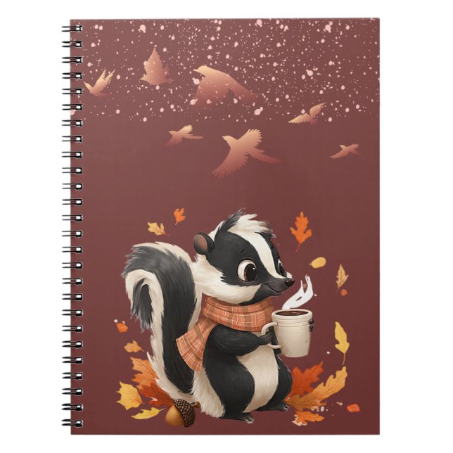 Cahier mignon de la saison automnale à l'écure noi (Devant)