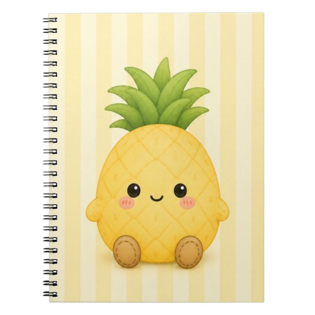 Cahier Mignon Kawaii Ananas (Devant)