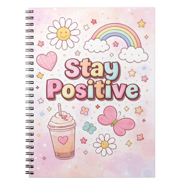 Cahier Mignon Reste Positif – (Devant)