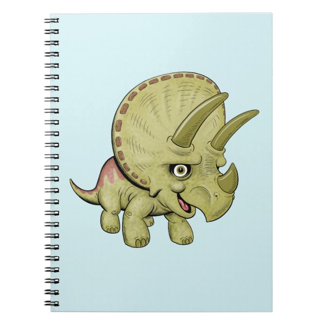 Cahier mignon Triceratops (Devant)