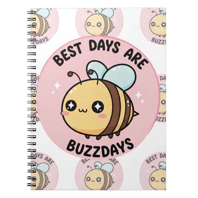 Cahier Mignonne Abeille – Journal Kawaii Bourdon (Devant)