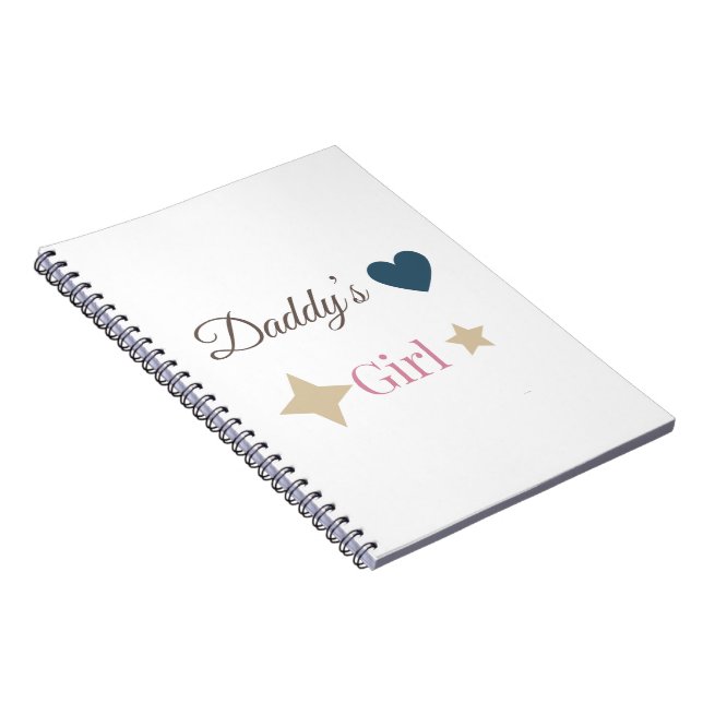 Cahier Mignonne Fille à Papa – Joli Cadeau de Fami (Côté Droit)