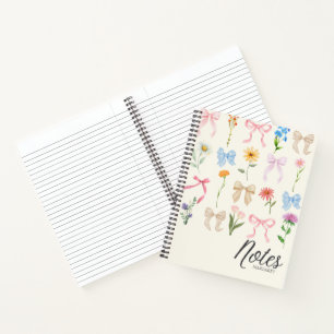 Cahier Minimal Floral Classe Élégant