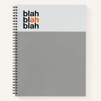 Cahier Minimaliste à Bloc de Couleur – Bla Bla Bla