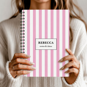 Cahier minimaliste rayé personnalisé avec lignes p