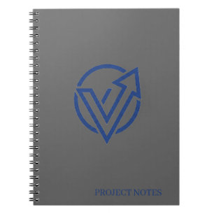 Cahier Moderne Exécutif Gris Charbon Cobalt 
