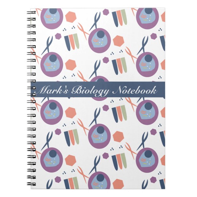 Cahier noir de laboratoire de biologie de classe (Devant)