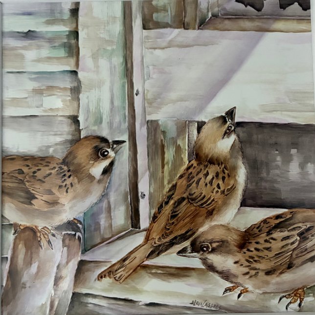 Cahier Oiseau Moineau | Cadeau Journal de Nature | (House Sparrow Journals & Notebooks — Design by Nicky Bourke | thepapercraftstudio)