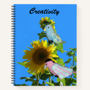 Cahier - Oiseaux sur Tournesol