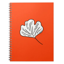 Cahier Orange Ginkgo Résilience et Espoir